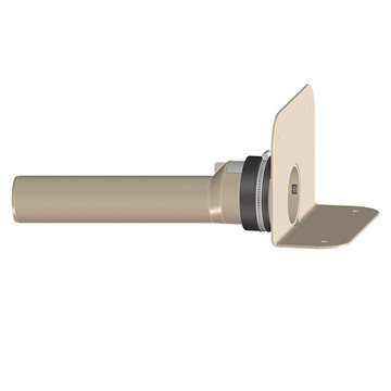 Scarico per tetti piani con flangia di impermeabilizzazione in PP e raccordo DN75