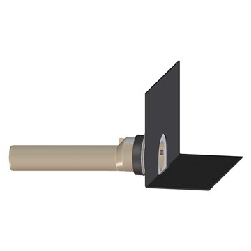 Scarico per tetti piani con guaina bituminosa e raccordo in PP DN75