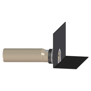 Scarico per tetti piani con guaina bituminosa e raccordo in PP DN110