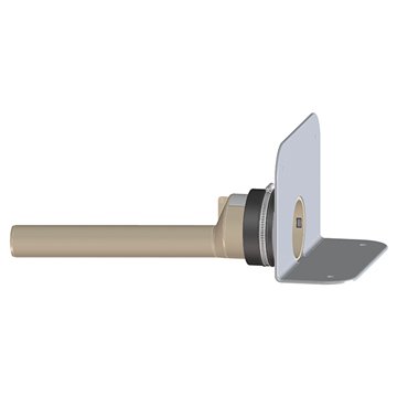 Scarico per tetti piani con flangia di impermeabilizzazione in PVC e raccordo in PP DN50