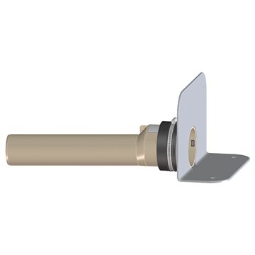 Scarico per tetti piani con flangia di impermeabilizzazione in PVC e raccordo in PP DN75