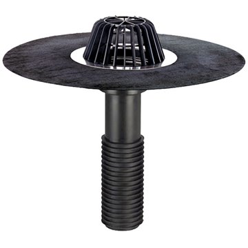 Scarico per restauro terrazzi/capannoni DN110, foglio bitumato saldato