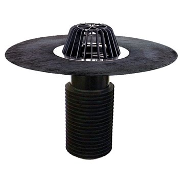 Scarico per restauro terrazzi/capannoni DN160, foglio bitumato saldato