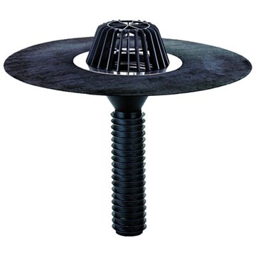 Scarico per restauro terrazzi/capannoni DN75, foglio bitumato saldato