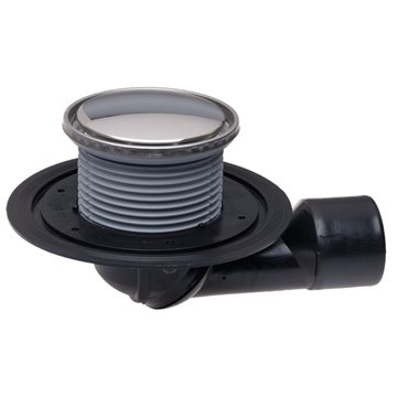 Scarico terrazzi e balconi DN50/75, antiriflusso antiodore antigelo, griglia rotonda d 133mm/112mm