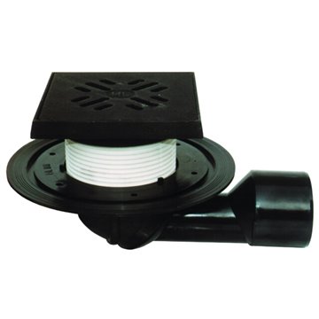 Scarico pavimento DN50/75 con sifone, 150x150mm/137x137mm ghisa