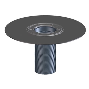 Prolunga flangiata con O-Ring, foglio bitumato saldato