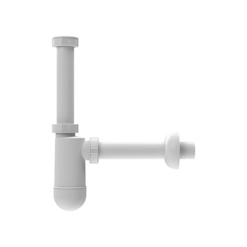 Sifone a bottiglia DN32x5/4' con rosone