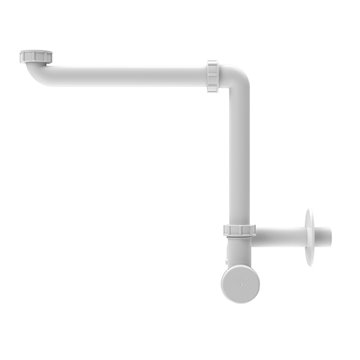 Sifone salvaspazio per lavabo ad incasso DN40x5/4'