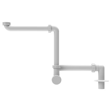 Sifone per lavabo ad incasso DN32x5/4' con deflusso verticale