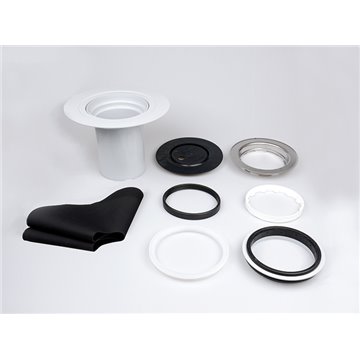 Prolunga flangiata 180mm/d 145mm con guarnizione di impermeabilizzazione HL84