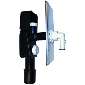 Sifone incasso lavatrice DN40/50, attacco aeratore, 110x225mm