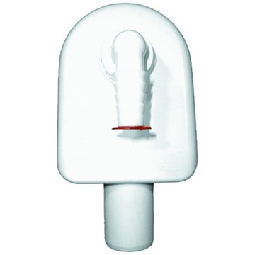 Sifone esterno DN40 per lavatrice con copertura bianca