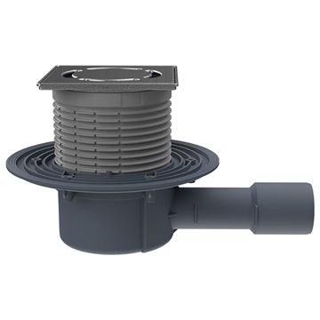 Pozzetto pavimento DN40/50, orizzontale, antiodore "Primus blue", 121x121mm/115x115mm, sistema "Klick-Klack"