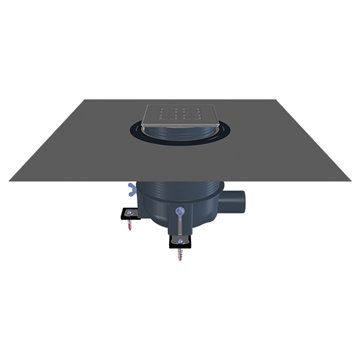 Scarico doccia “PRIMUS-DRAIN”  completo di cornice in acciaio inox modello “Cut”