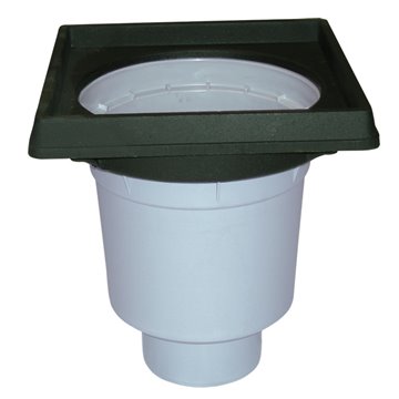 Scarico verticale 'Perfekt' DN110, portagriglia telaio ghisa 260x260mm, solo corpo