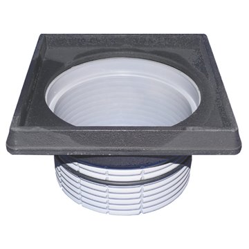 Prolunga/portagriglia telaio ghisa d 195mm/260x260mm con O-Ring