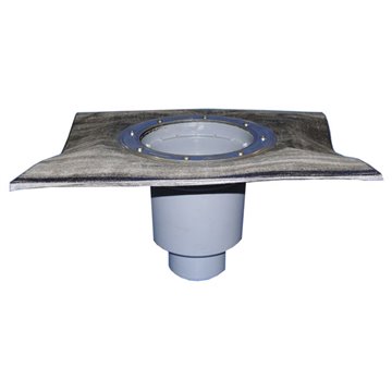 Scarico verticale 'Perfekt' DN160, foglio bitumato saldato, solo corpo