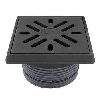 Prolunga con telaio e griglia in ghisa d 195mm/260x260mm/226x226