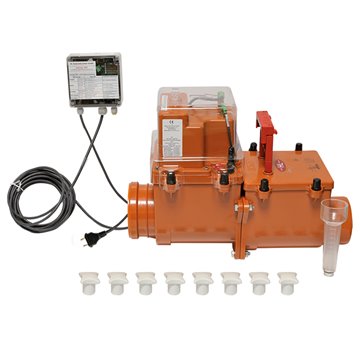 Valvola antiriflusso DN125 elettronica, con 2 clapet inox, pozzetto d'ispezione, chiusura manuale supplementare, interfaccia PC