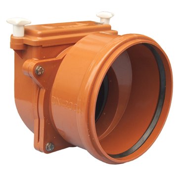 Valvola antiriflusso DN200 con clapet inox, solo manicotto d'innesto