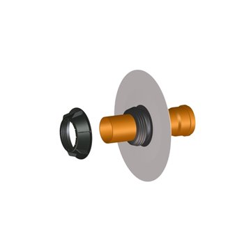 Impermeabilizzazione per tubi DN110 con collare PVC