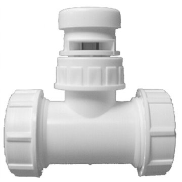 Aeratore con attacco 1' con raccordo T DN32x5/4'