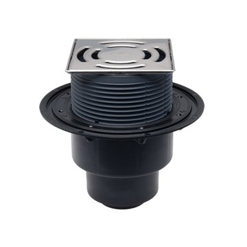 Scarico pavimento DN50/75/110 verticale 145x145 mm "Klick-Klack" 138x138 mm