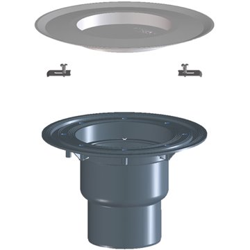 Corpo di scarico per balconi e terrazzi DN75/110 verticale