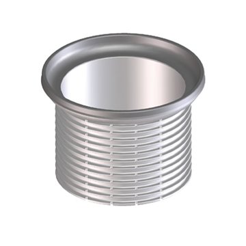 Portagriglia tonda d 110/93mm con griglia inox d 133mm completa di O-Ring