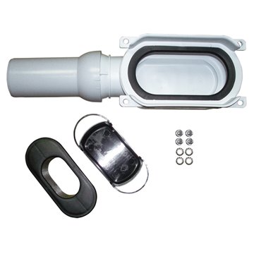 Corpo di scarico basso DN50 completo