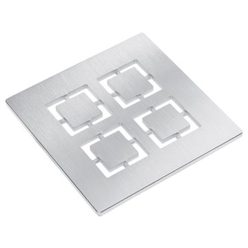 Griglia in acciaio inox  "Cut" 138x138mm