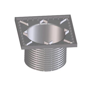 Portagriglia d 110/92mm 147x147mm. con O-Ring