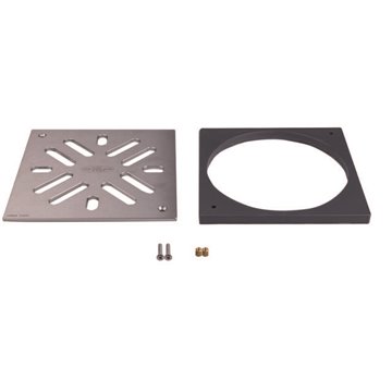 Griglia inox (V4A) 226x226mm con adattatore