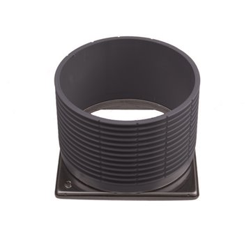 Cornice portagriglia d 146mm/100mm cornice inox 145x145mm, sistema Klick-Klack con fori filettati M6