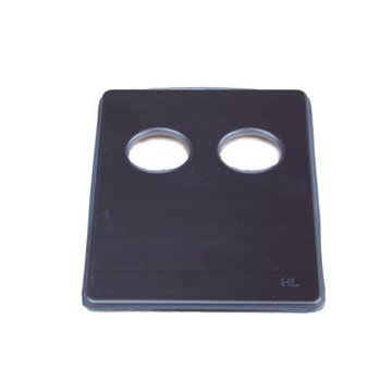 Placca di copertura esterna, sifone doppio