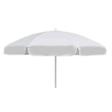 OMBRELLONE OLEFIN 200/8 FUSTO BIANCO. (ITA)