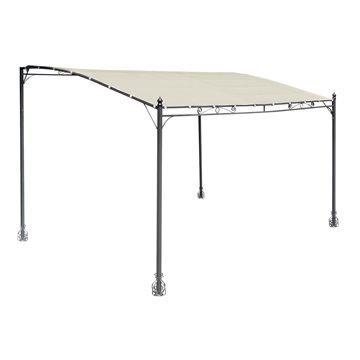 PERGOLA A PARETE KANSAS FERRO 3X2,5 /POLI SABBIA