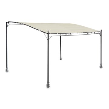 PERGOLA A PARETE KANSAS FERRO 3X4/POLI SABBIA