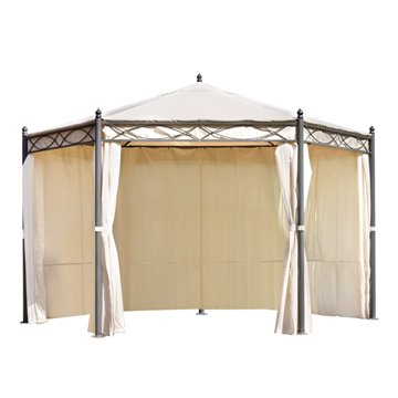 GAZEBO OREGON FERRO ESAG. Ø4/ POLI SABBIA