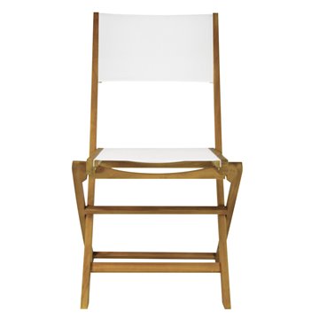 SEDIA VENTURINA IN ACACIA PIEGHEVOLE CON TEXTILENE SENZA BRACCIOLI