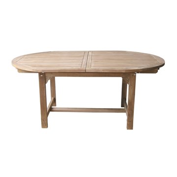 TAVOLO ALICUDI 180/240X120 - TEAK - OVALE