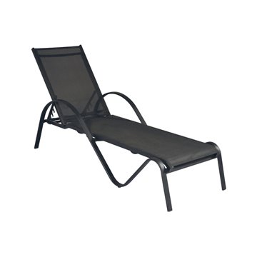 LETTINO ONDA ARRECIFE ALU ANTRACITE E TEXTILENE NERO