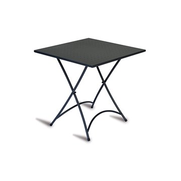 TAVOLO STRESA 70x70 - FERRO NERO - PIEGHEV.