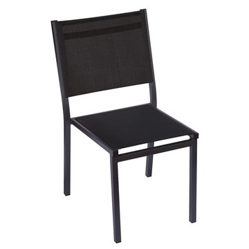 SEDIA ELBA S/B ALU ANTRACITE TEXT NERO