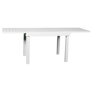 TAVOLO BALCONE CAPANNORI 106/212x75 ALU BIANCO