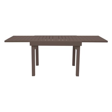 TAVOLO BALCONE CAPANNORI 106/212x75 ALU CHOCOLATE