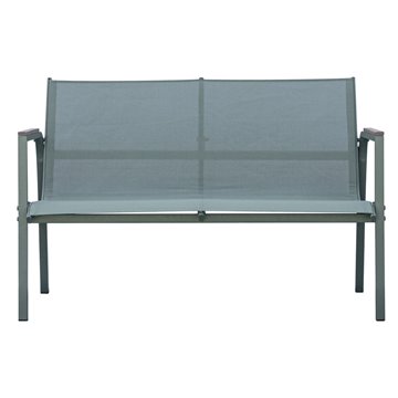 SALOTTO IN FERRO TARQUINIA VERDE  E TEXTILENE VERDE + BRACCIOLO IN RESIN WOOD