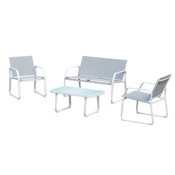 SET ANVERSA FERRO BIANCO/TEXTILENE GRIGIO