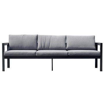 DIVANO 3 P. COFFEE SET MARSIGLIA ALU ANTRACITE